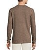 Rowm Long Sleeve Solid Ribbed Crew Shirt, Color:Brown - Image 2