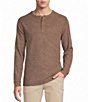 Rowm Long Sleeve Solid Ribbed Henley - Image 1
