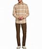 Rowm Long Sleeve Textured Large Plaid Shirt - Image 3