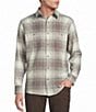 Rowm Long Sleeve Textured Ombre Plaid Shirt - Image 5