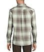 Rowm Long Sleeve Textured Ombre Plaid Shirt - Image 6