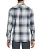 Rowm Long Sleeve Textured Ombre Plaid Shirt - Image 2