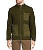 Color:Dark Olive - Image 1 - Nomad Collection Long Sleeve Boucle Solid Full Zip Shirt Jacket