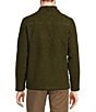 Color:Dark Olive - Image 2 - Nomad Collection Long Sleeve Boucle Solid Full Zip Shirt Jacket