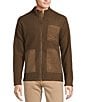 Color:Brown - Image 1 - Nomad Collection Long Sleeve Boucle Solid Full Zip Shirt Jacket