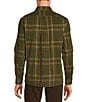 Color:Olive - Image 2 - Nomad Collection Long Sleeve Corduroy Large Plaid Shirt