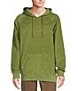 Color:Olive - Image 1 - Nomad Collection Long Sleeve Garment Dyed Corduroy Solid Hoodie