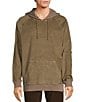 Color:Khaki - Image 1 - Nomad Collection Long Sleeve Garment Dyed Corduroy Solid Hoodie
