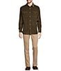 Color:Olive - Image 3 - Nomad Collection Long Sleeve Garment Dyed Corduroy Solid Shirt
