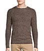 Color:Khaki - Image 1 - Nomad Collection Long Sleeve Plaited Solid Crewneck Sweater