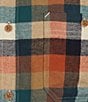 Color:Ecru Multi - Image 4 - Nomad Collection Long Sleeve Portuguese Flannel Plaid Shirt