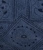 Color:Medium Blue - Image 4 - On The Range Flat Front Corduroy Bandana Printed 7#double; Inseam Shorts