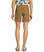 Color:Khaki - Image 2 - On The Range Flat Front Corduroy Garment Dyed Solid 7#double; Inseam Shorts