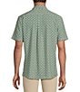 Rowm Performance Rec + Relax Short Sleeve Flower Print Textured Shirt - Image 2