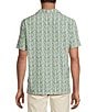 Rowm Performance Rec + Relax Short Sleeve Medallion Print Textured Camp Shirt - Image 2