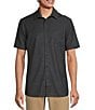 Color:Charcoal - Image 1 - Performance Short Sleeve Solid Textured Shirt