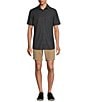 Color:Charcoal - Image 3 - Performance Short Sleeve Solid Textured Shirt