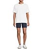 Rowm Rec & Relax Flat Front Solid Textured 7#double; Shorts, Color:Navy - Image 3