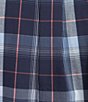 Rowm Rec + Relax Long Sleeve Performance Large Dark Plaid Pattern Shirt, Color:Ink Blue - Image 4