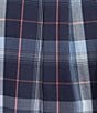 Rowm Rec + Relax Long Sleeve Performance Large Dark Plaid Pattern Shirt, Color:Ink Blue - Image 6