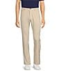 Color:Khaki - Image 1 - Rec & Relax Performance Flat Front Solid 4-Way Stretch 5-Pocket Pants