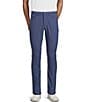 Rowm Rec + Relax Performance Flat Front Solid 5-Pocket Pants, Color:Blue - Image 1