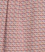 Color:Salmon - Image 4 - Rec & Relax Performance Short Sleeve Geometric Diamond Print Shirt