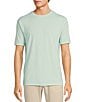 Color:Aqua - Image 1 - Rec & Relax Regular Fit Solid Crew Neck T-Shirt