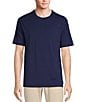 Color:Ink Blue - Image 1 - Rec & Relax Regular Fit Solid Crew Neck T-Shirt