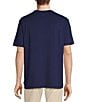 Color:Ink Blue - Image 2 - Rec & Relax Regular Fit Solid Crew Neck T-Shirt