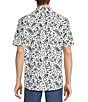 Color:White - Image 2 - Rec & Relax Short Sleeve Mesh Abstract Print Shirt