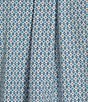 Color:Bright Blue - Image 4 - Rec & Relax Short Sleeve Performance Geometric Print Shirt