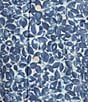 Rowm Rec + Relax Short Sleeve Performance Medium Floral Print Shirt, Color:Blue - Image 4