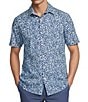 Rowm Rec + Relax Short Sleeve Performance Medium Floral Print Shirt - Image 1