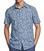 Rowm Rec + Relax Short Sleeve Performance Medium Floral Print Shirt - Image 1