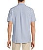 Color:Light Blue - Image 2 - Rec & Relax Short Sleeve Performance Solid Point Collar Shirt