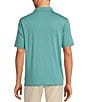 Color:Aqua - Image 2 - Rec & Relax Short Sleeve Performance Solid Polo Shirt