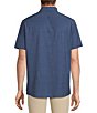 Rowm Rec + Relax Short Sleeve Performance Solid Shirt, Color:Navy - Image 2