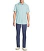 Rowm Rec + Relax Short Sleeve Performance Solid Shirt, Color:Light Aqua - Image 3