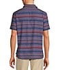 Rowm Rec + Relax Short Sleeve Performance Stripe Print Shirt, Color:Ink Blue - Image 2