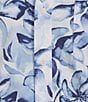 Rowm Rec + Relax Short Sleeve Performance Watercolor Print Shirt, Color:White - Image 4
