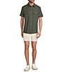 Rowm Rec & Relax Short Sleeve Solid Textured Western Shirt - Image 3