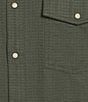 Rowm Rec & Relax Short Sleeve Solid Textured Western Shirt - Image 4