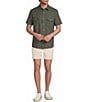 Rowm Rec & Relax Short Sleeve Solid Textured Western Shirt - Image 3