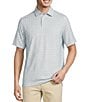 Rowm Rec + Relax Short Sleeve Tile Print Polo Shirt - Image 1