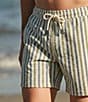 Rowm Seersucker Abstract Stripe 6#double; Inseam Swim Trunks - Image 3