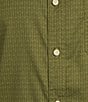 Color:Green - Image 4 - Short Sleeve Geometric Leaf Print Shirt
