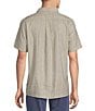 Rowm Short Sleeve Hemp Tile Print Point Collar Button Front Shirt - Image 2