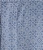 Rowm Short Sleeve Large Zigzag Print Shirt, Color:Greyed Indigo - Image 4