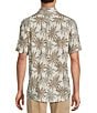 Rowm Short Sleeve Multi Palm Print Point Collar Button Front Shirt - Image 2